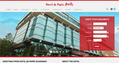 Desktop Screenshot of hoteldepapae.com